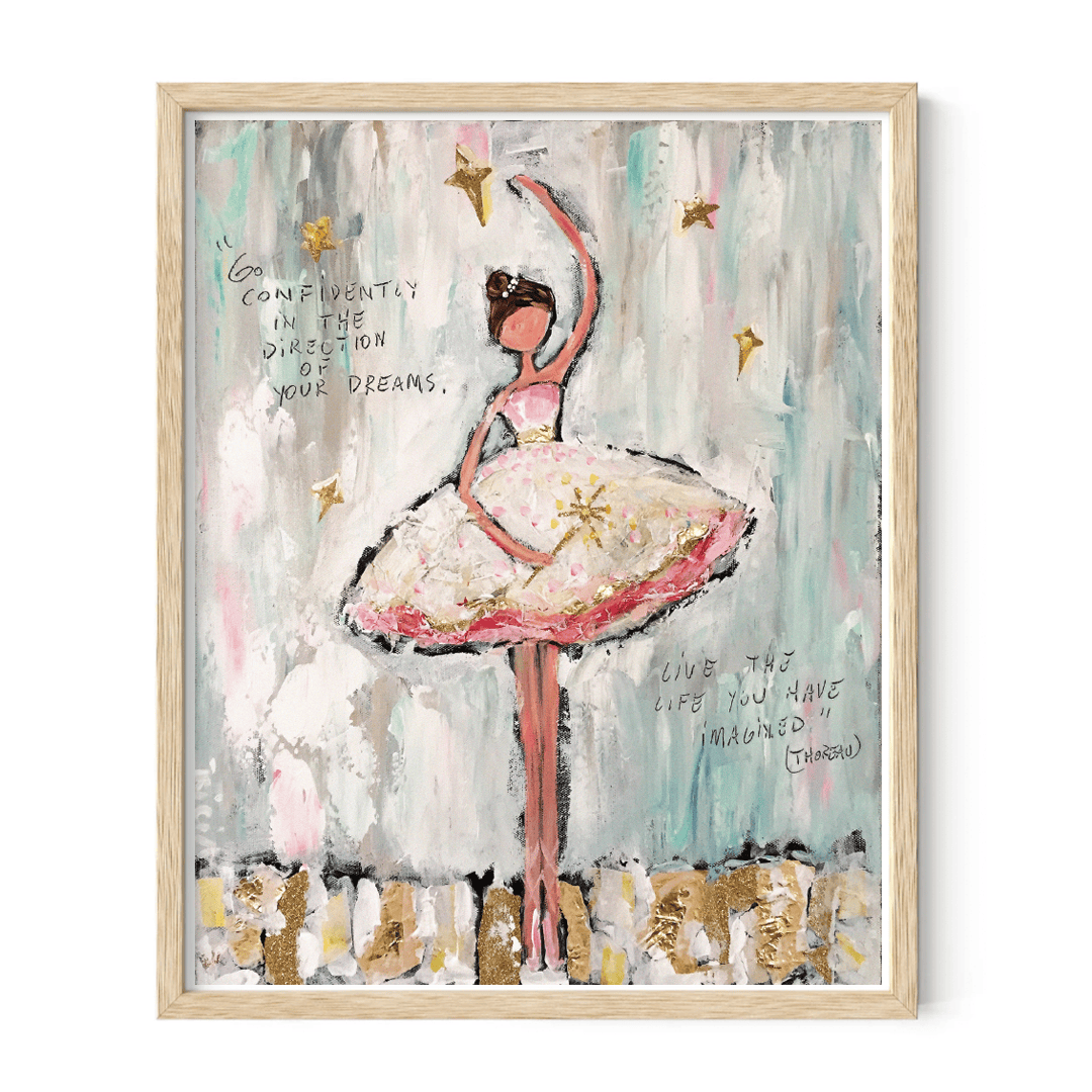 Ballerina and Dreams Print