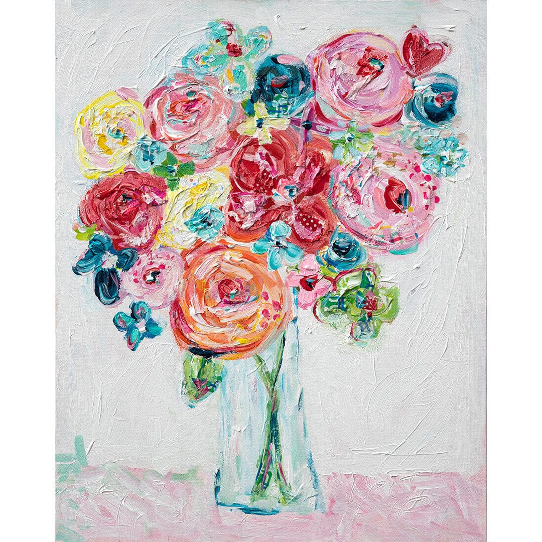 Monet's Flowers Print, image size:1080x1080
