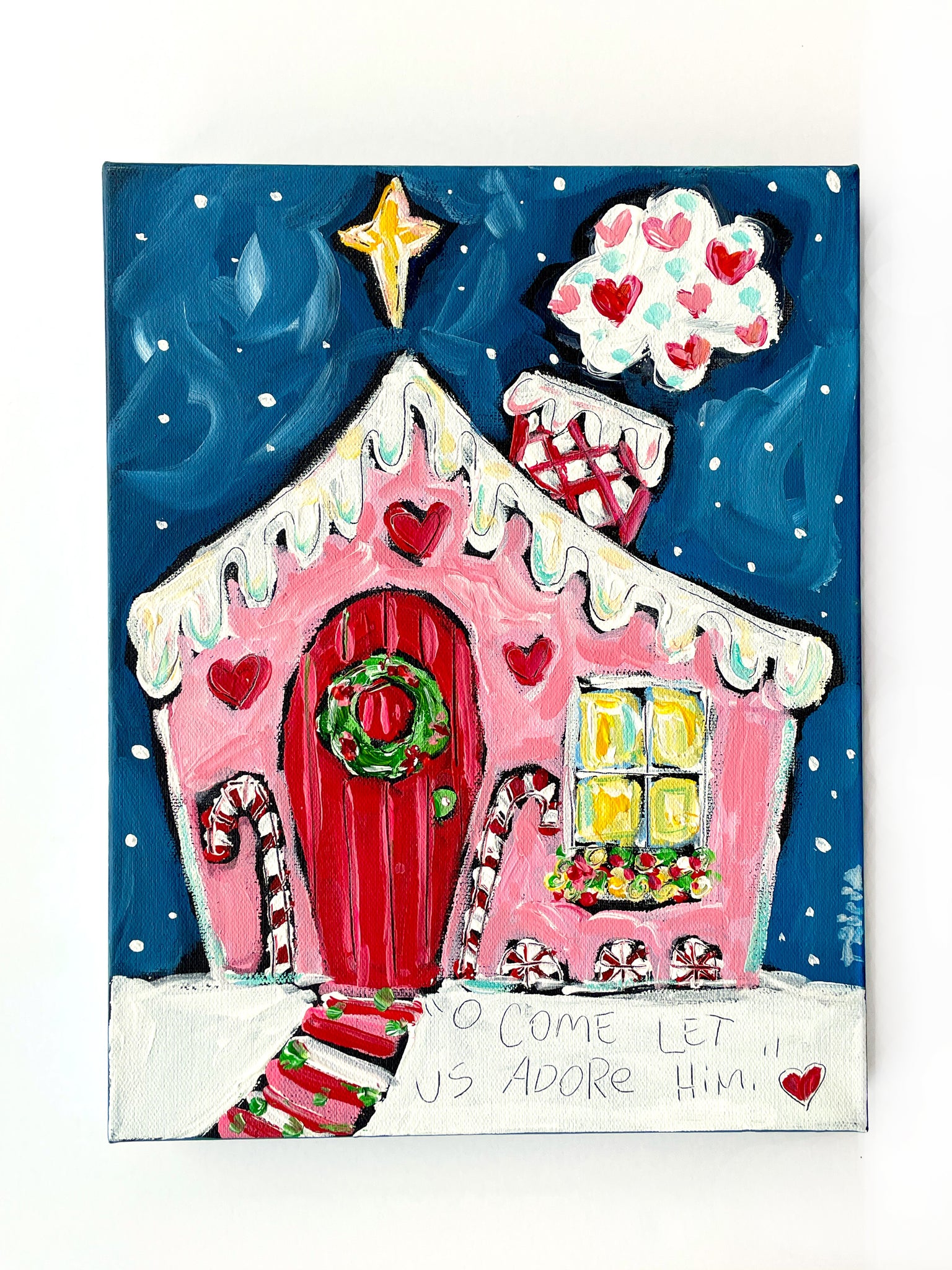 “Gingerbread House” 11"x14" Original Painting