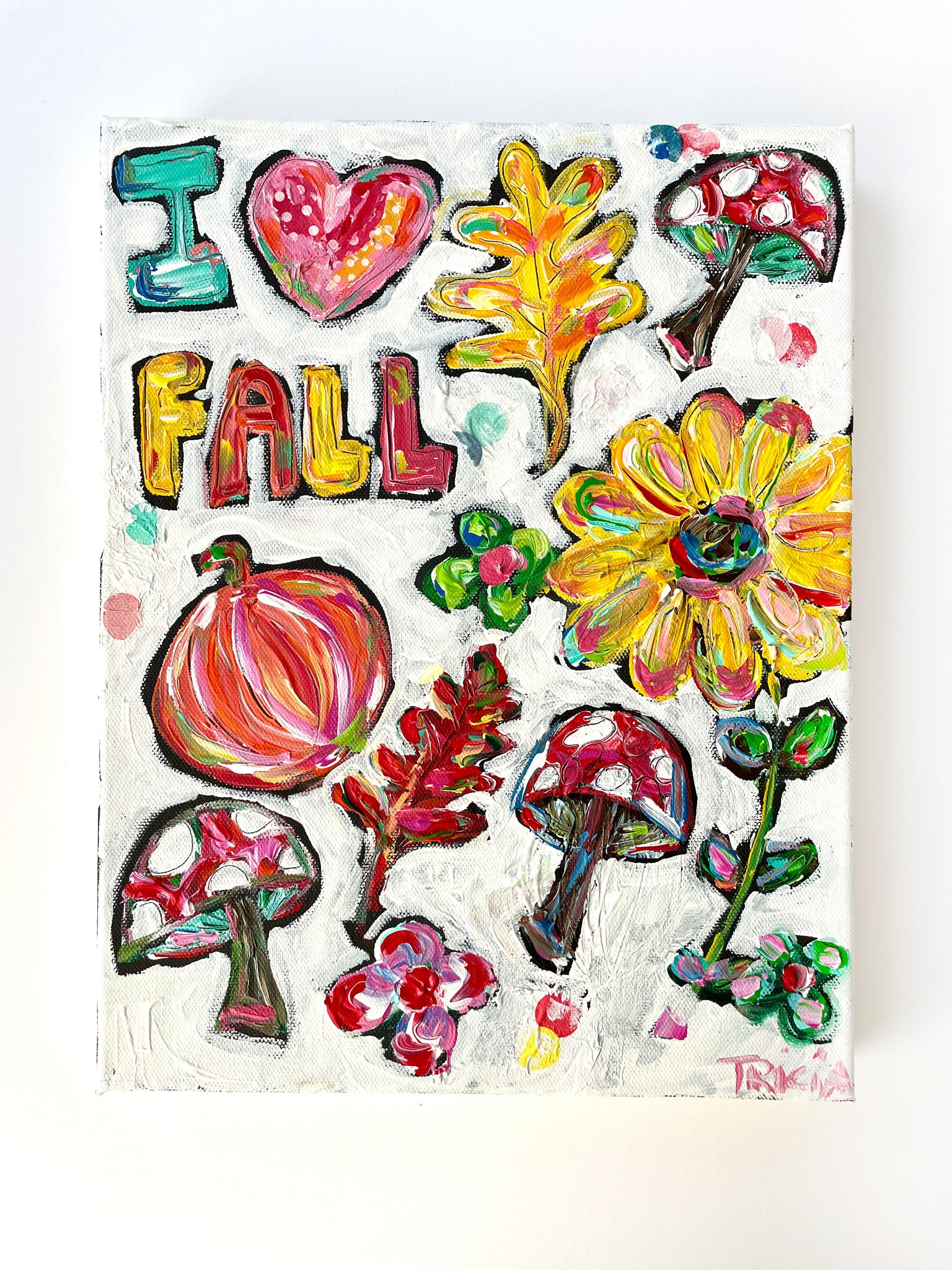 “I Love Fall” 11"x14" Original Painting