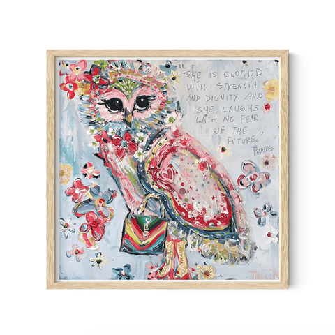 Heart Owl Print