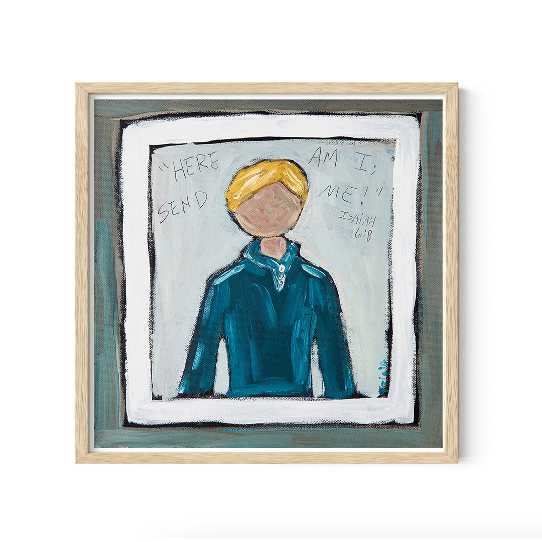 Isaiah 6:8 Boy Blonde Print