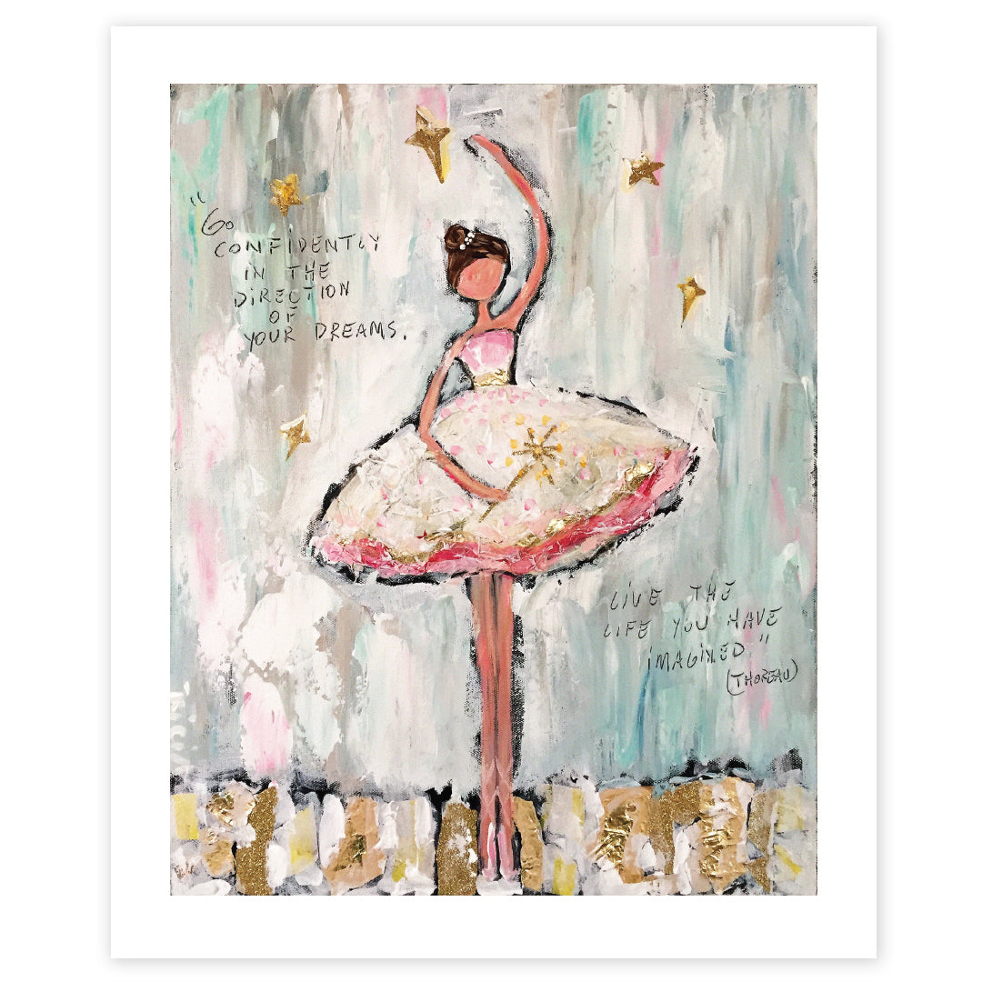 Ballerina and Dreams Print