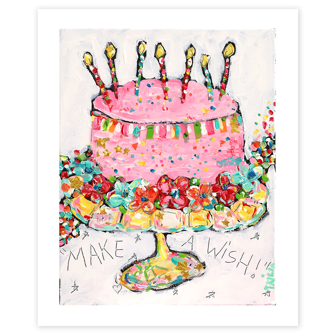 Happy Cake Print