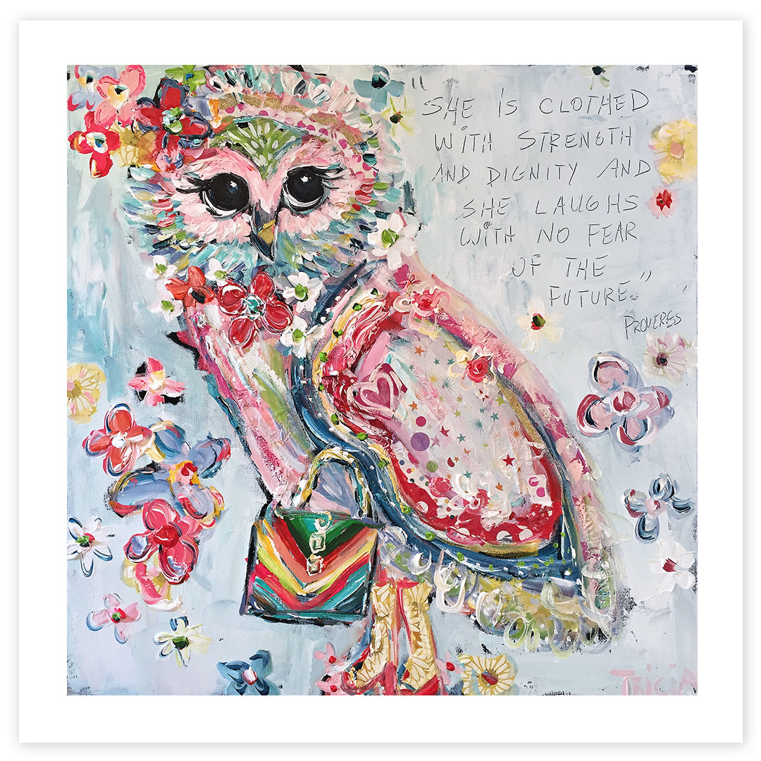 Heart Owl Print