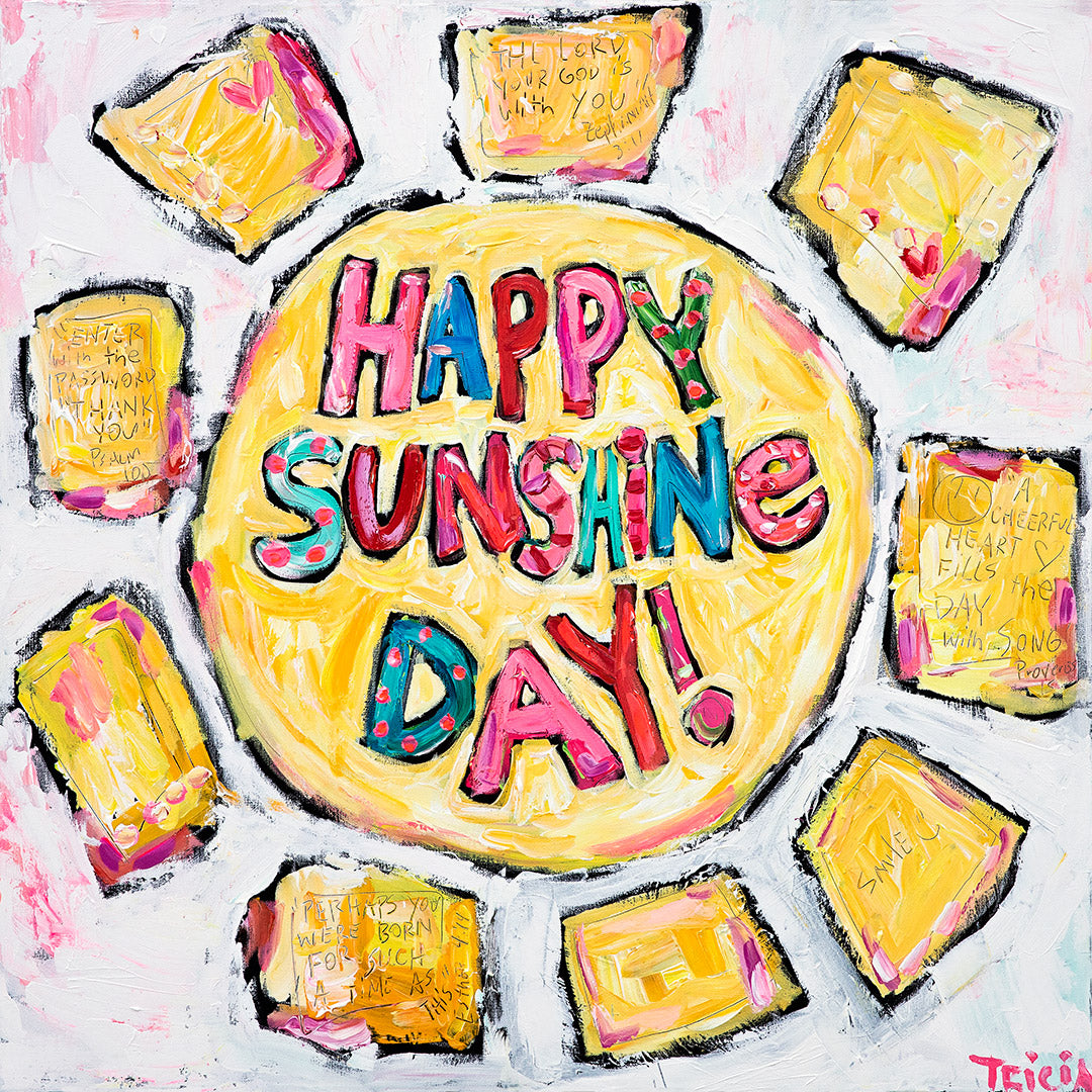 "Live The Sunshine Life" 36"x36" Original Painting