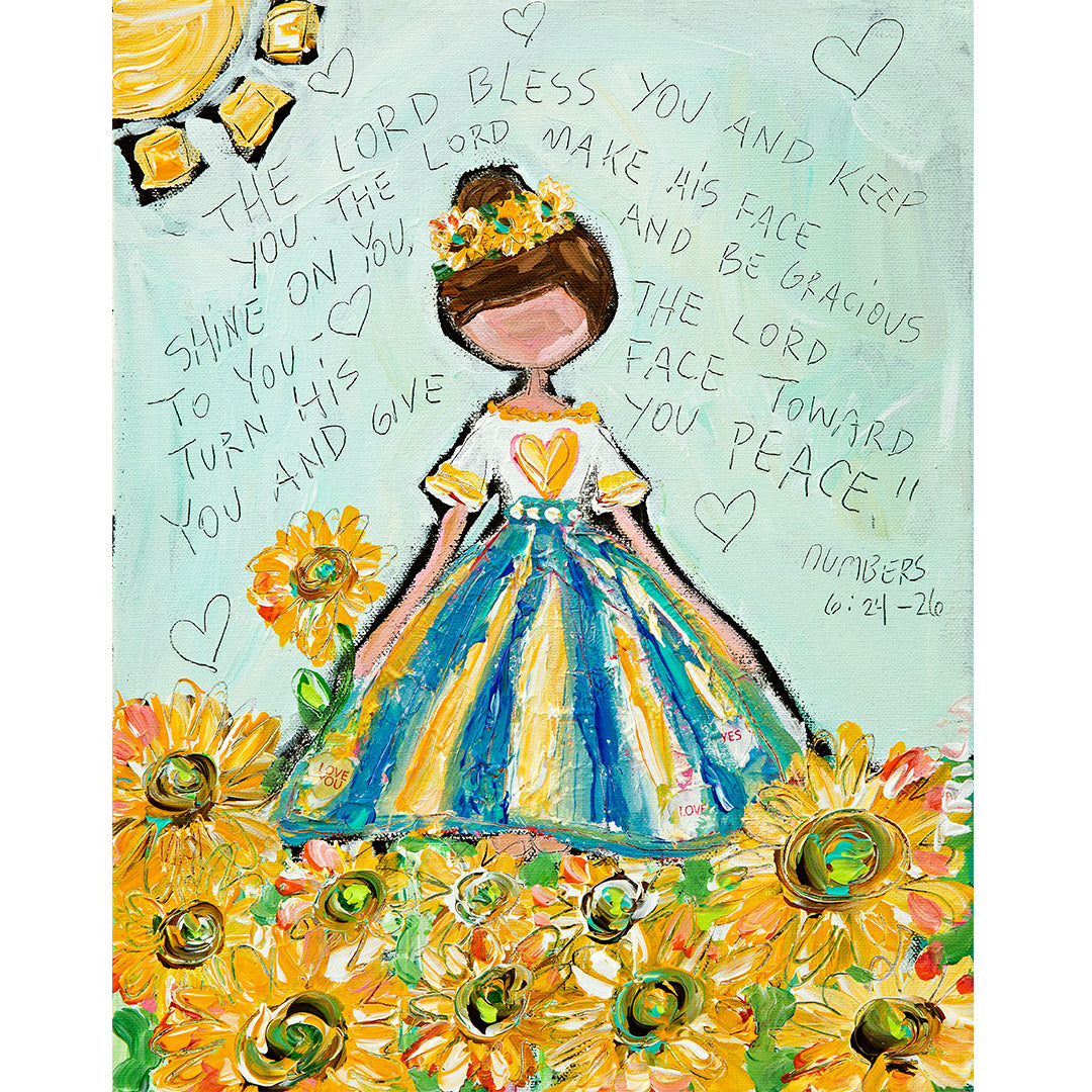 Sunflower Girl Print