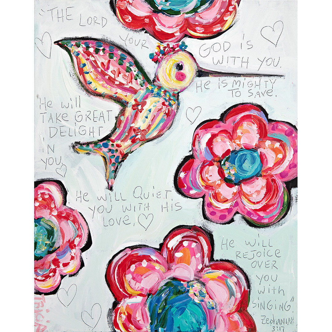 Hummingbird Delight Print