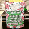 Typewriter tea towel with Your story is beautiful art.